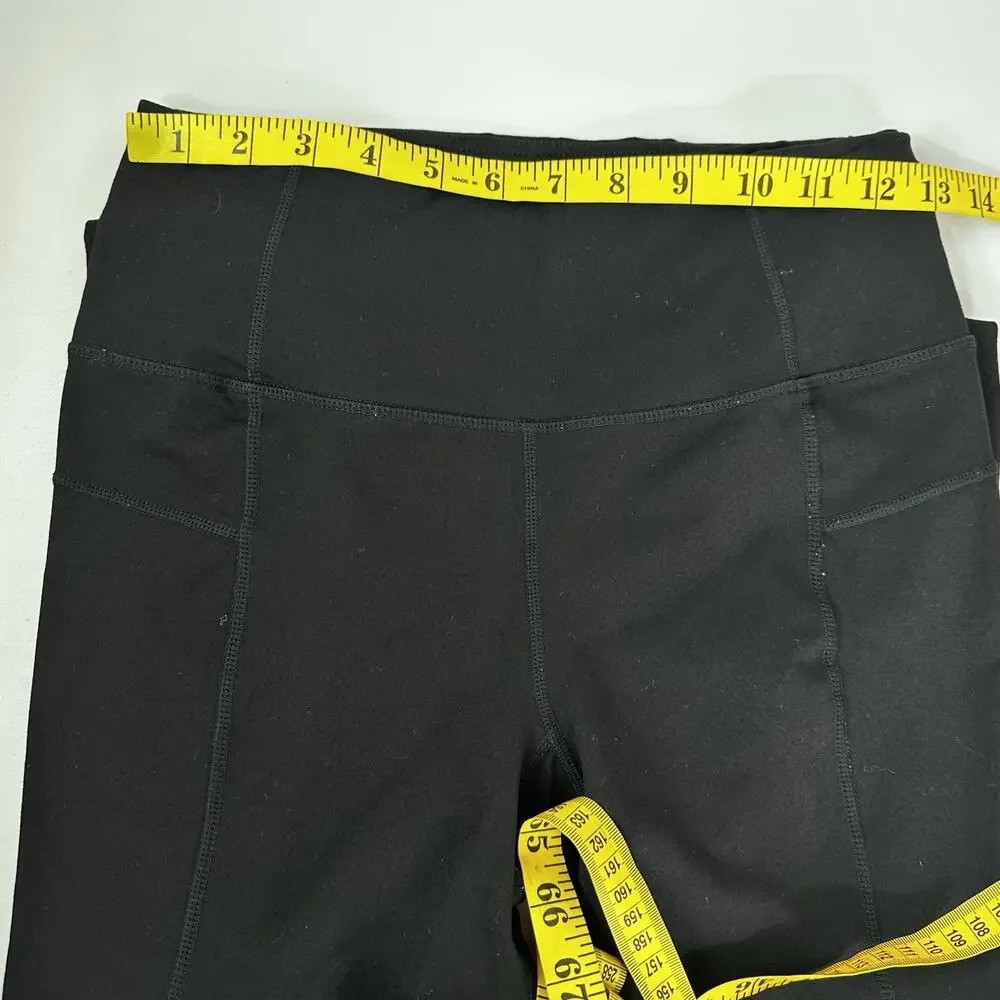 Betsey‎ Johnson Legging Womens Small Black Knit Active Gym Training